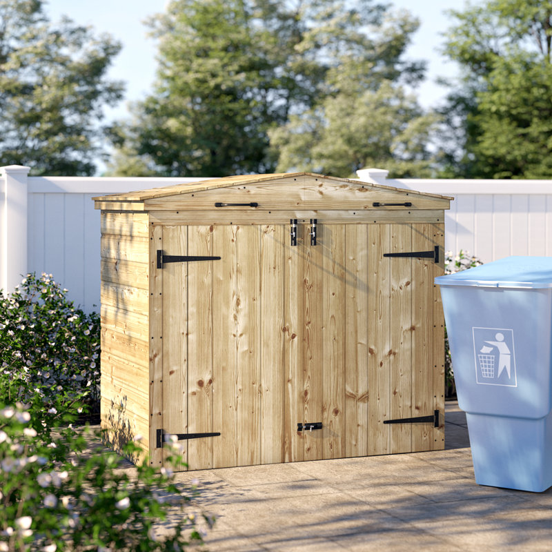 Rowlinson Wooden Double Bin Store & Reviews Wayfair.co.uk